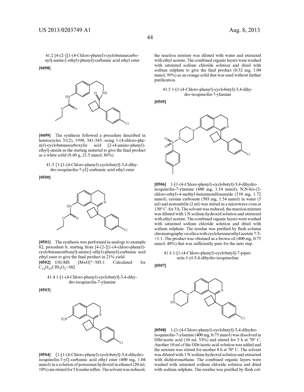 Tetrahydroisoquinolines, pharmaceutical compositions containing them, and     their use in therapy - diagram, schematic, and image 45