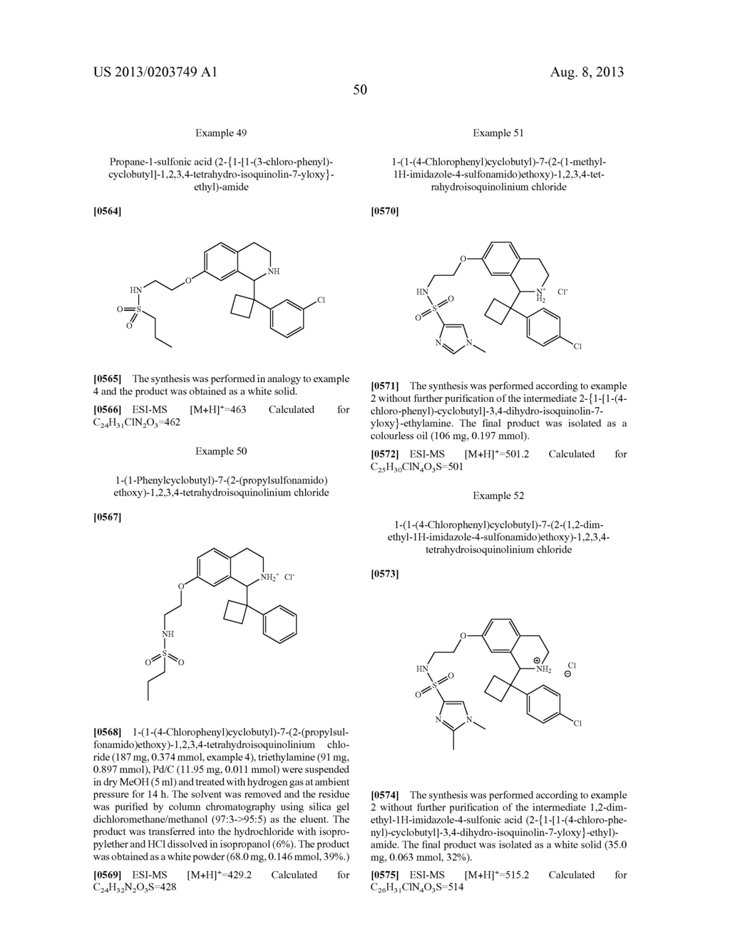 Tetrahydroisoquinolines, pharmaceutical compositions containing them, and     their use in therapy - diagram, schematic, and image 51