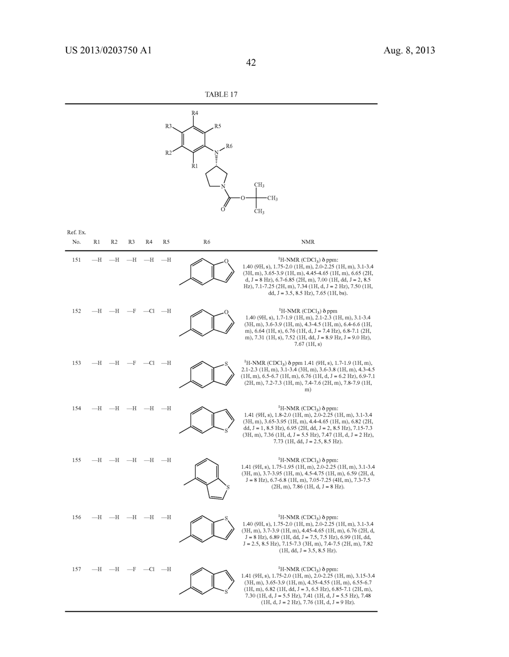 N,N-SUBSTITUTED 3-AMINOPYRROLIDINE COMPOUNDS USEFUL AS MONOAMINES REUPTAKE     INHIBITORS - diagram, schematic, and image 43