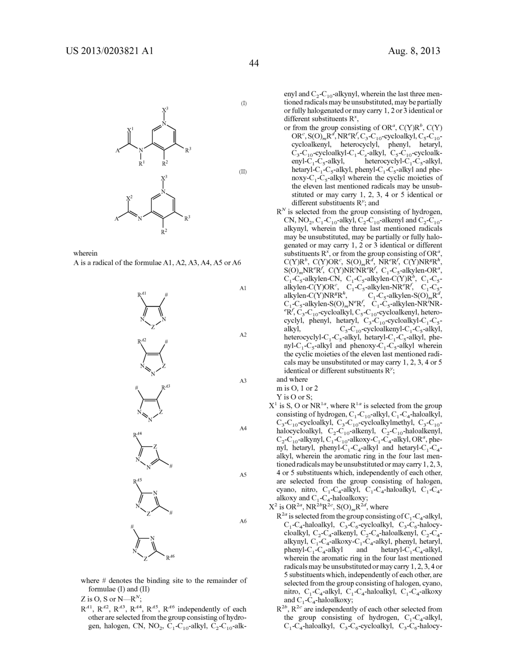 Pyridine Compounds for Controlling Invertebrate Pests II - diagram, schematic, and image 45