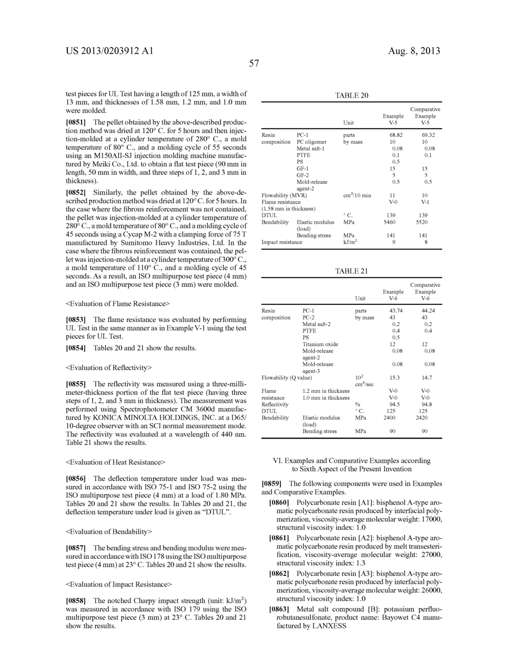 POLYCARBONATE RESIN COMPOSITION AND FORMED PRODUCT THEREOF - diagram, schematic, and image 58