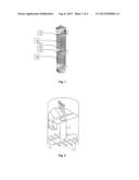 UNIT FOR ESTABLISHING CONTACT BETWEEN A GAS AND A LIQUID FOR A FLOATING     PLATFORM diagram and image