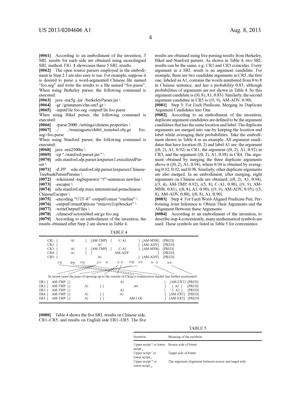 METHOD FOR LABELING SEMANTIC ROLE OF BILINGUAL PARALLEL SENTENCE PAIR - diagram, schematic, and image 08