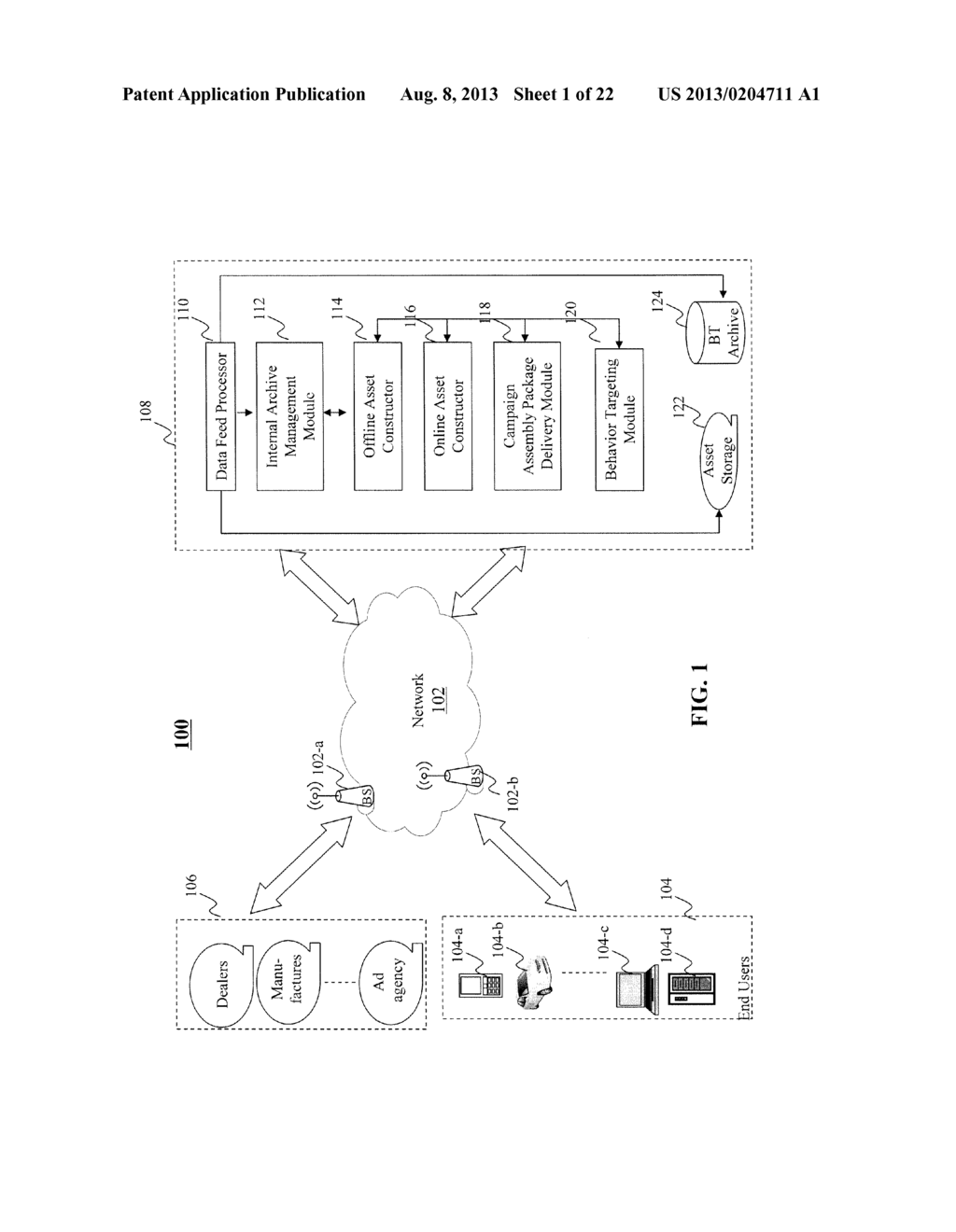 METHOD AND SYSTEM FOR CREATING DATA-DRIVEN MULTIMEDIA ADVERTISEMENTS FOR     DYNAMICALLY TARGETED AUDIENCE - diagram, schematic, and image 02