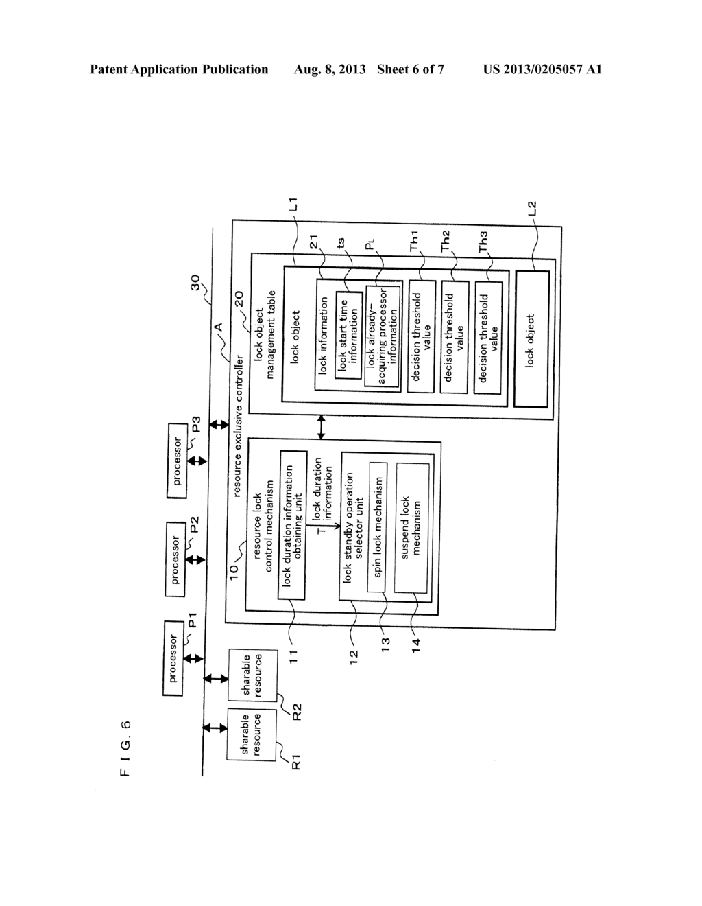 EXCLUSIVE CONTROL METHOD OF RESOURCE AND EXCLUSIVE CONTROLLER OF RESOURCE - diagram, schematic, and image 07