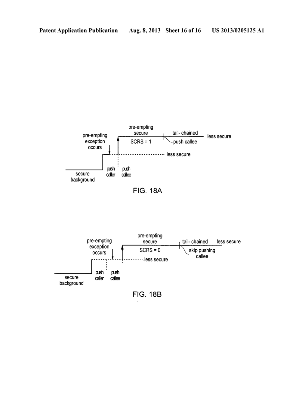 EXCEPTION HANDLING IN A DATA PROCESSING APPARATUS HAVING A SECURE DOMAIN     AND A LESS SECURE DOMAIN - diagram, schematic, and image 17