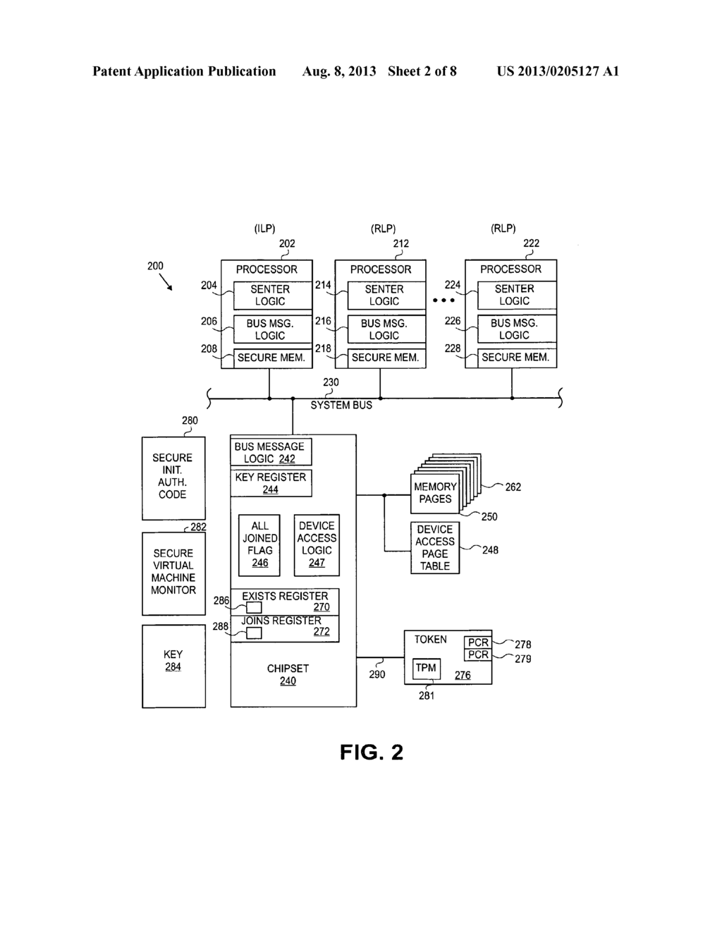 SYSTEM AND METHOD FOR EXECUTION OF A SECURED ENVIRONMENT INITIALIZATION     INSTRUCTION - diagram, schematic, and image 03