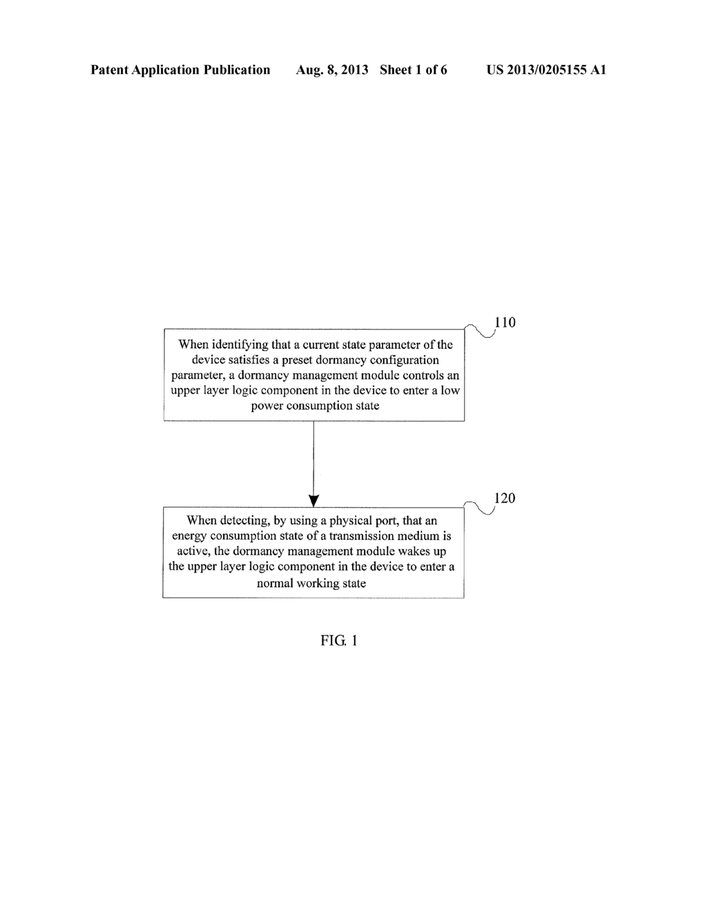 METHOD AND APPARATUS FOR IMPLEMENTING LOW POWER CONSUMPTION FOR DATA     SWITCHING DEVICE, AND DATA SWITCHING DEVICE THEREOF - diagram, schematic, and image 02