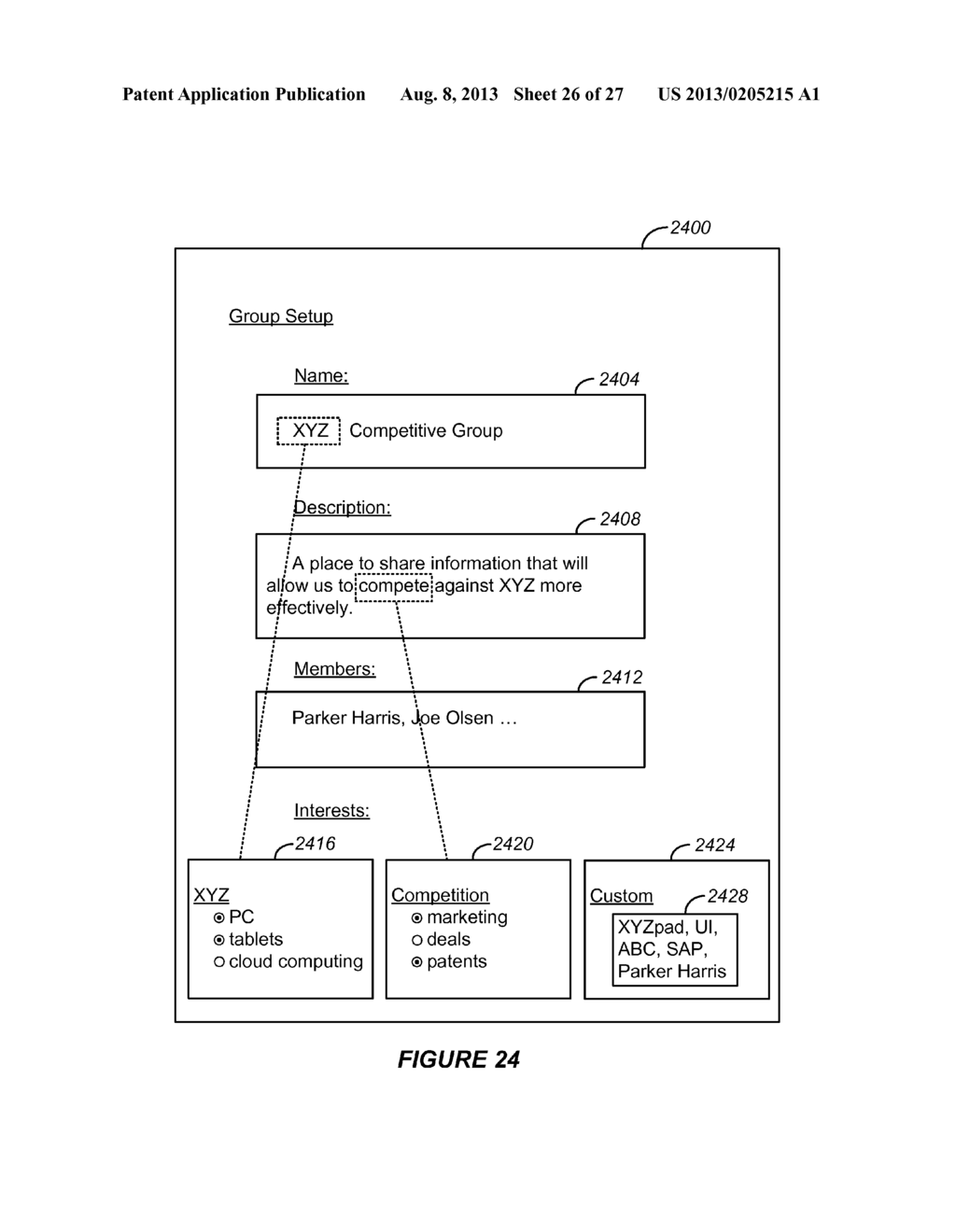 COMPUTER IMPLEMENTED METHODS AND APPARATUS FOR DEFINING GROUPS OF USERS OF     AN ONLINE SOCIAL NETWORK - diagram, schematic, and image 27