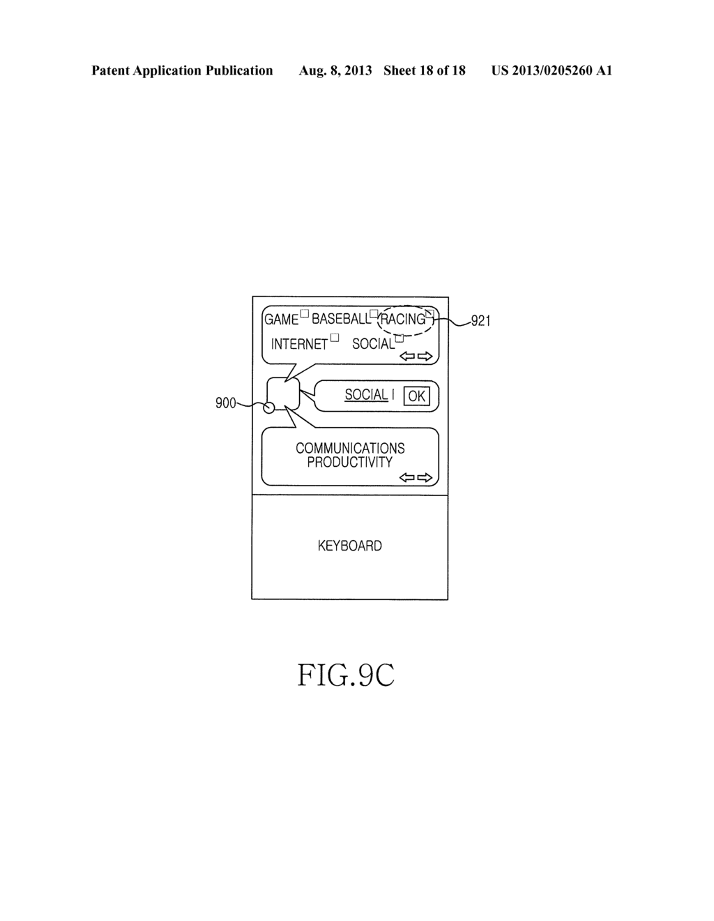 METHOD AND APPARATUS FOR MANAGING AN APPLICATION IN A MOBILE ELECTRONIC     DEVICE - diagram, schematic, and image 19