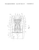 Aircraft gas turbine thrust-reversing device diagram and image