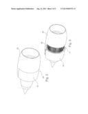 Aircraft gas turbine thrust-reversing device diagram and image