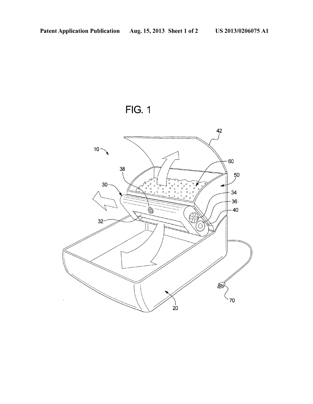 LITTER  BOX ASSEMBLY HAVING A LITTER FRAGMENTING DEVICE - diagram, schematic, and image 02