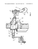 Tyre demounting machine diagram and image