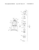 DISC BRAKE HAVING A LATCH FOR LOCKING THE CONVERSION CARTRIDGE BY MEANS OF     A LATCH diagram and image