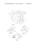 DISC BRAKE HAVING A LATCH FOR LOCKING THE CONVERSION CARTRIDGE BY MEANS OF     A LATCH diagram and image