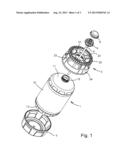 CONTAINER WITH TOP AND BOTTOM CHIMES diagram and image