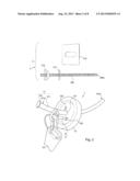 DEVICE, KIT AND METHOD FOR ANCHORING AN ELEMENT ON AN EXTERIOR FACE OF A     WALL OF A BUILDING diagram and image