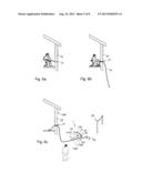 DEVICE, KIT AND METHOD FOR ANCHORING AN ELEMENT ON AN EXTERIOR FACE OF A     WALL OF A BUILDING diagram and image