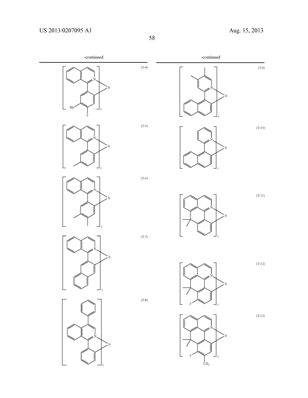 MATERIALS FOR ORGANIC ELECTROLUMINESCENT DEVICES - diagram, schematic, and image 59