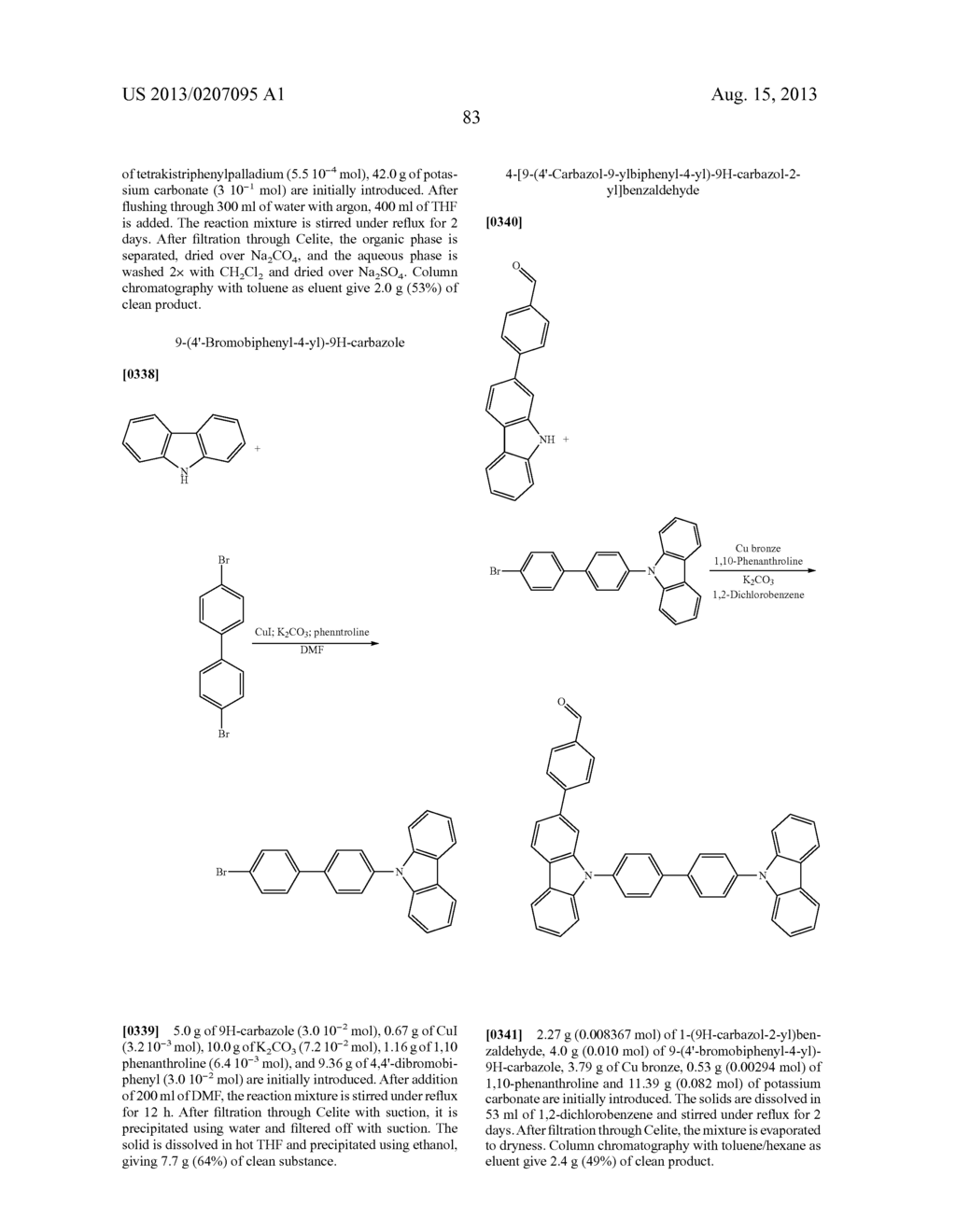 MATERIALS FOR ORGANIC ELECTROLUMINESCENT DEVICES - diagram, schematic, and image 84