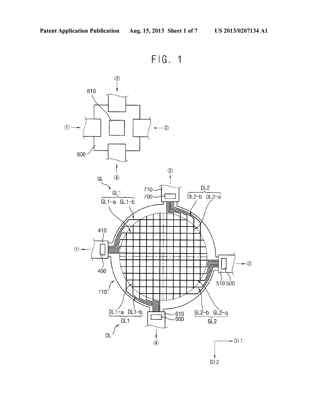 DISPLAY SUBSTRATE, DISPLAY PANEL HAVING THE DISPLAY SUBSTRATE, AND DISPLAY     DEVICE HAVING THE DISPLAY PANEL - diagram, schematic, and image 02