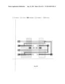 Cross-Coupled Transistor Circuit Having Diffusion Regions of Common Node     on Opposing Sides of Same Gate Electrode Track diagram and image