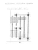 Cross-Coupled Transistor Circuit Having Diffusion Regions of Common Node     on Opposing Sides of Same Gate Electrode Track diagram and image