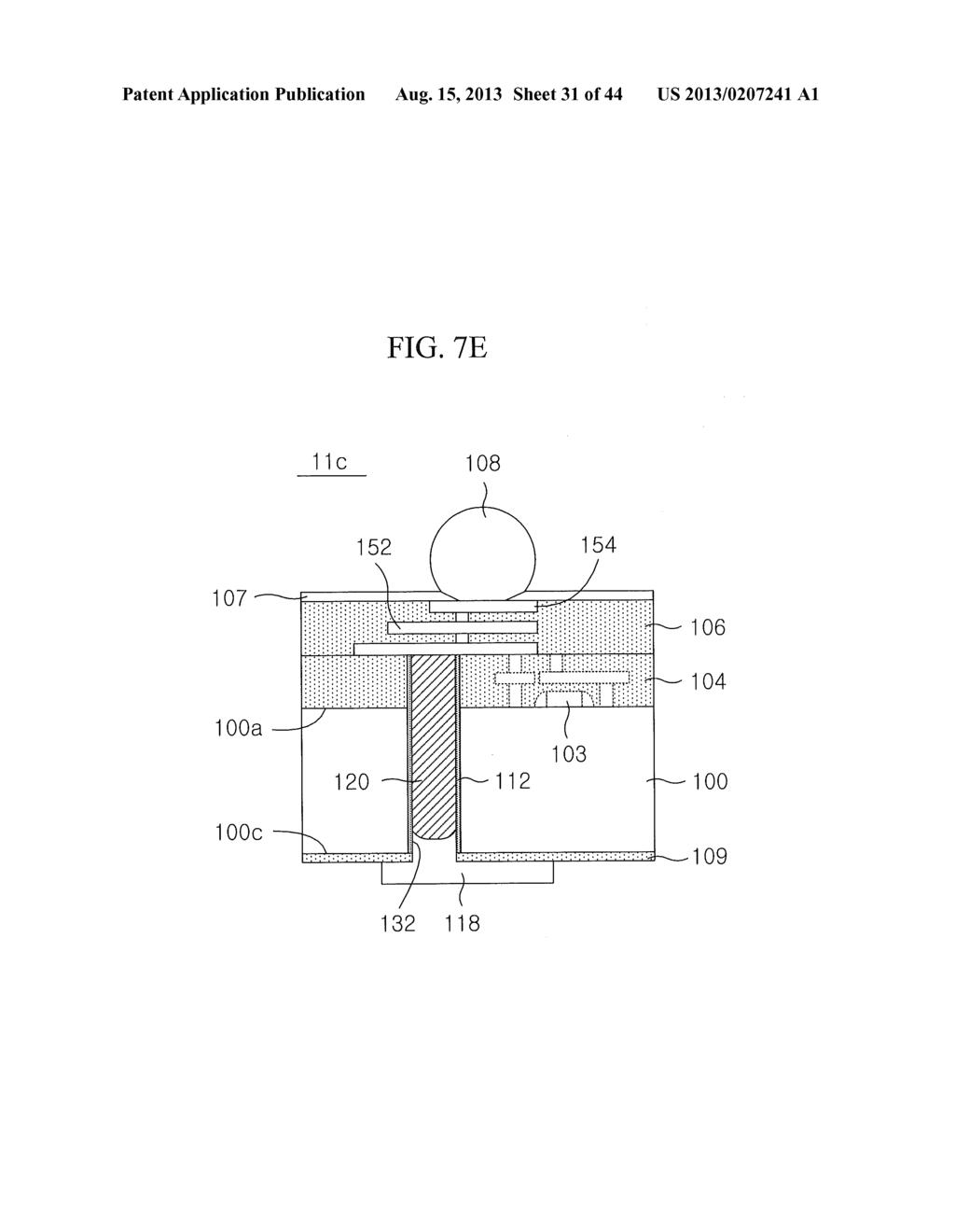 Semiconductor Devices Having Through-Vias and Methods for Fabricating the     Same - diagram, schematic, and image 32