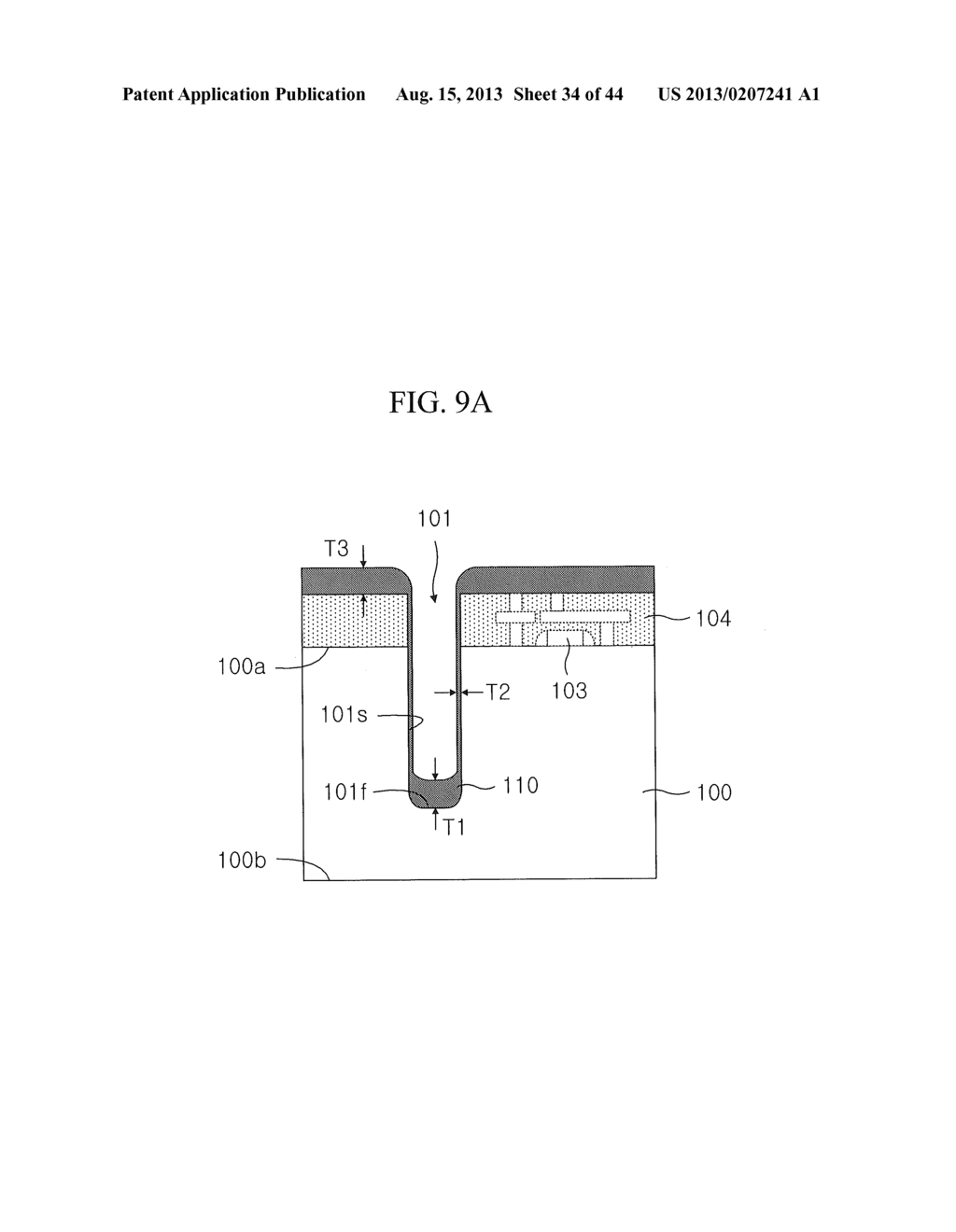 Semiconductor Devices Having Through-Vias and Methods for Fabricating the     Same - diagram, schematic, and image 35