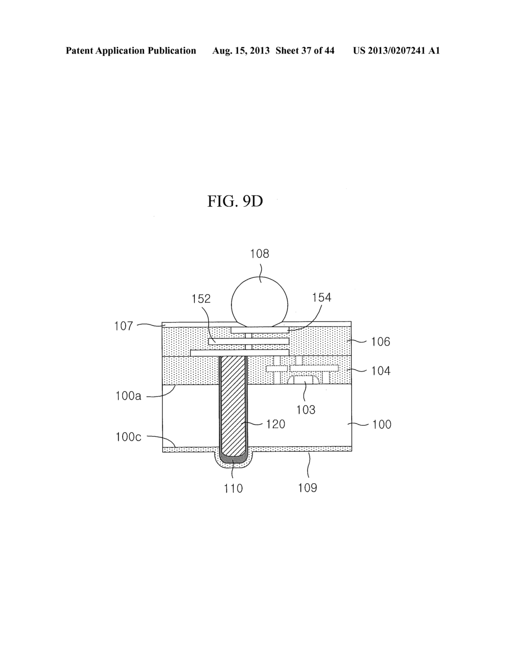 Semiconductor Devices Having Through-Vias and Methods for Fabricating the     Same - diagram, schematic, and image 38