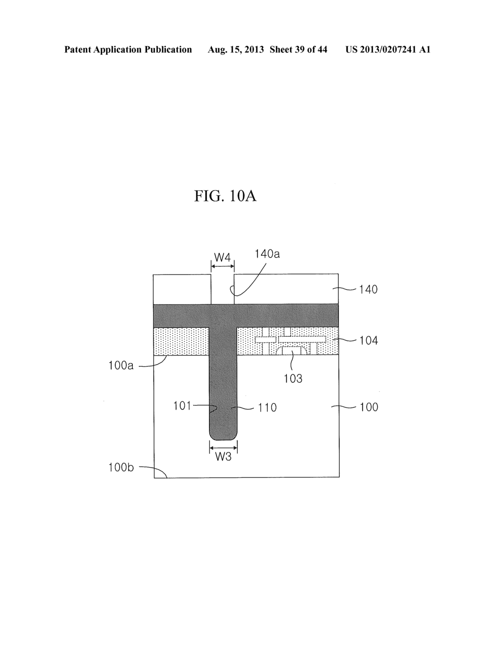 Semiconductor Devices Having Through-Vias and Methods for Fabricating the     Same - diagram, schematic, and image 40