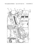 METHOD OF LOADING AND UNLOADING A MOLD ON A FOAM PLASTICS MOLDING MACHINE diagram and image