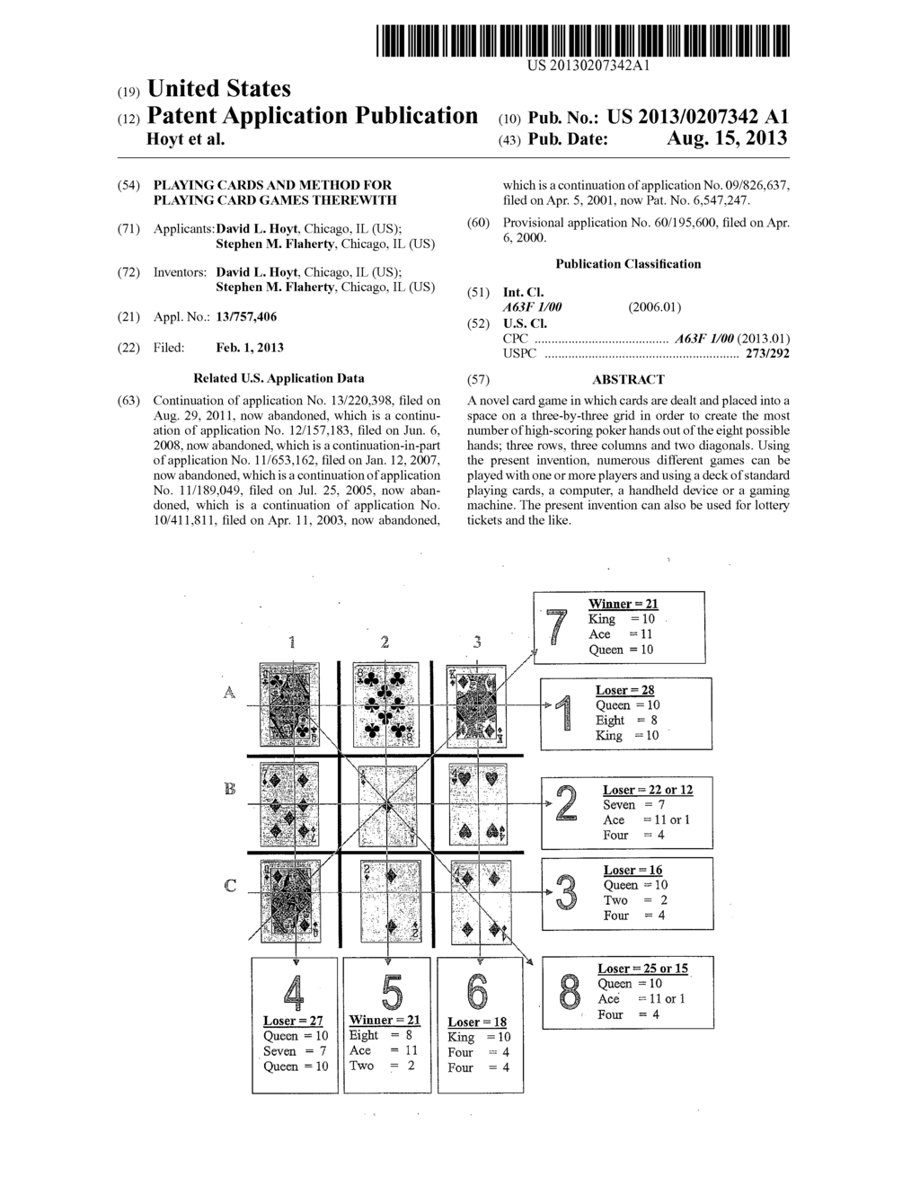 Playing Cards and Method for Playing Card Games Therewith - diagram, schematic, and image 01