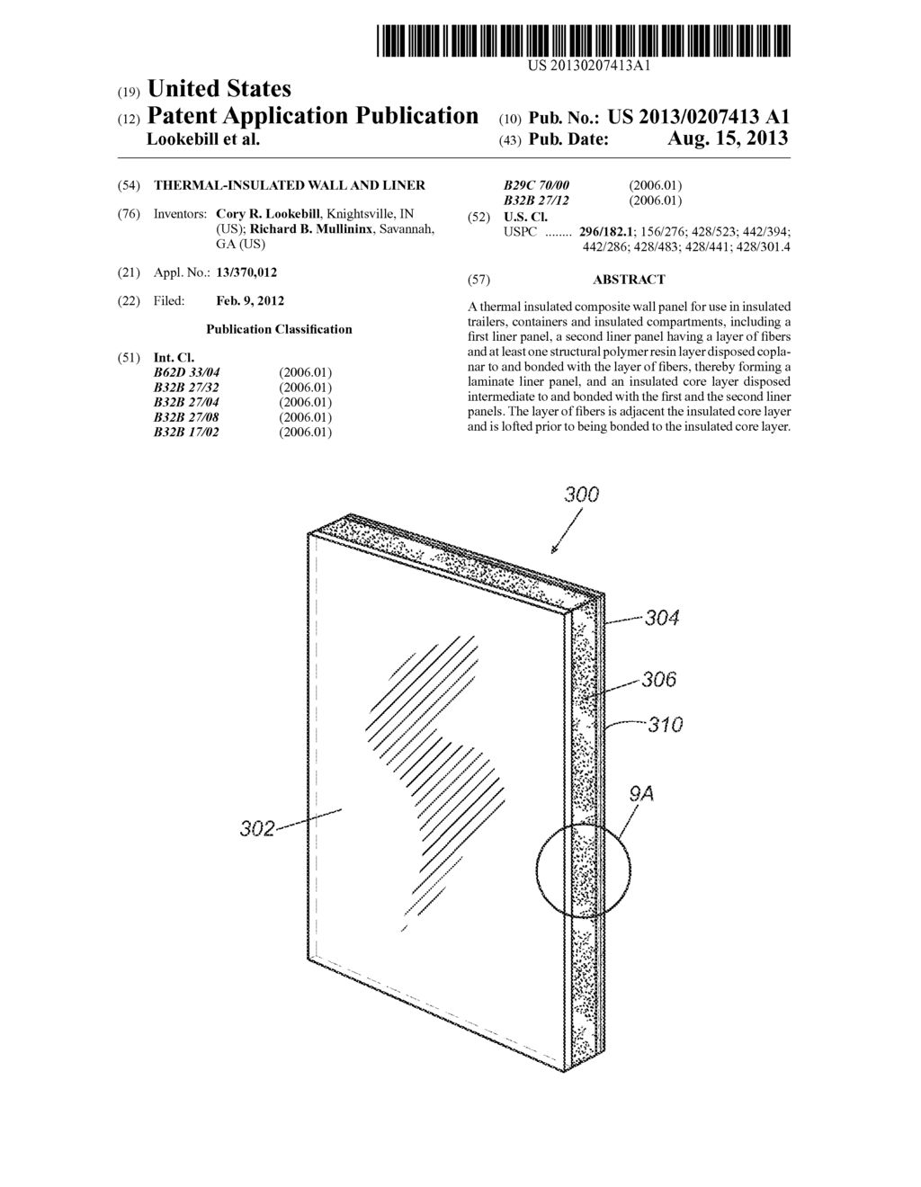 THERMAL-INSULATED WALL AND LINER - diagram, schematic, and image 01