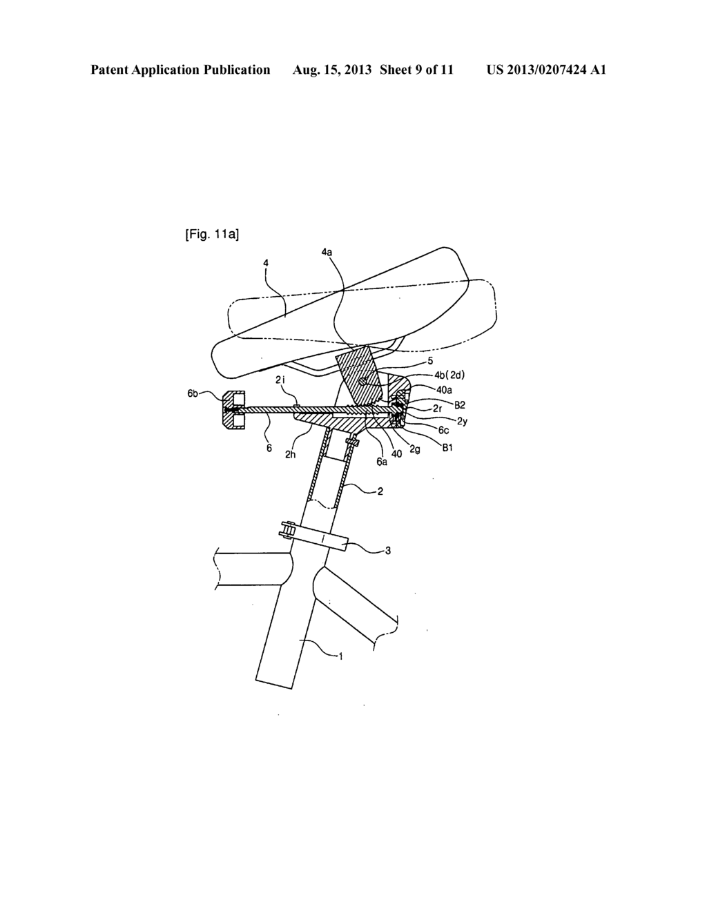 APPARATUS FOR ADJUSTING SADDLE RETAINING ANGLE OF BICYCLE - diagram, schematic, and image 10