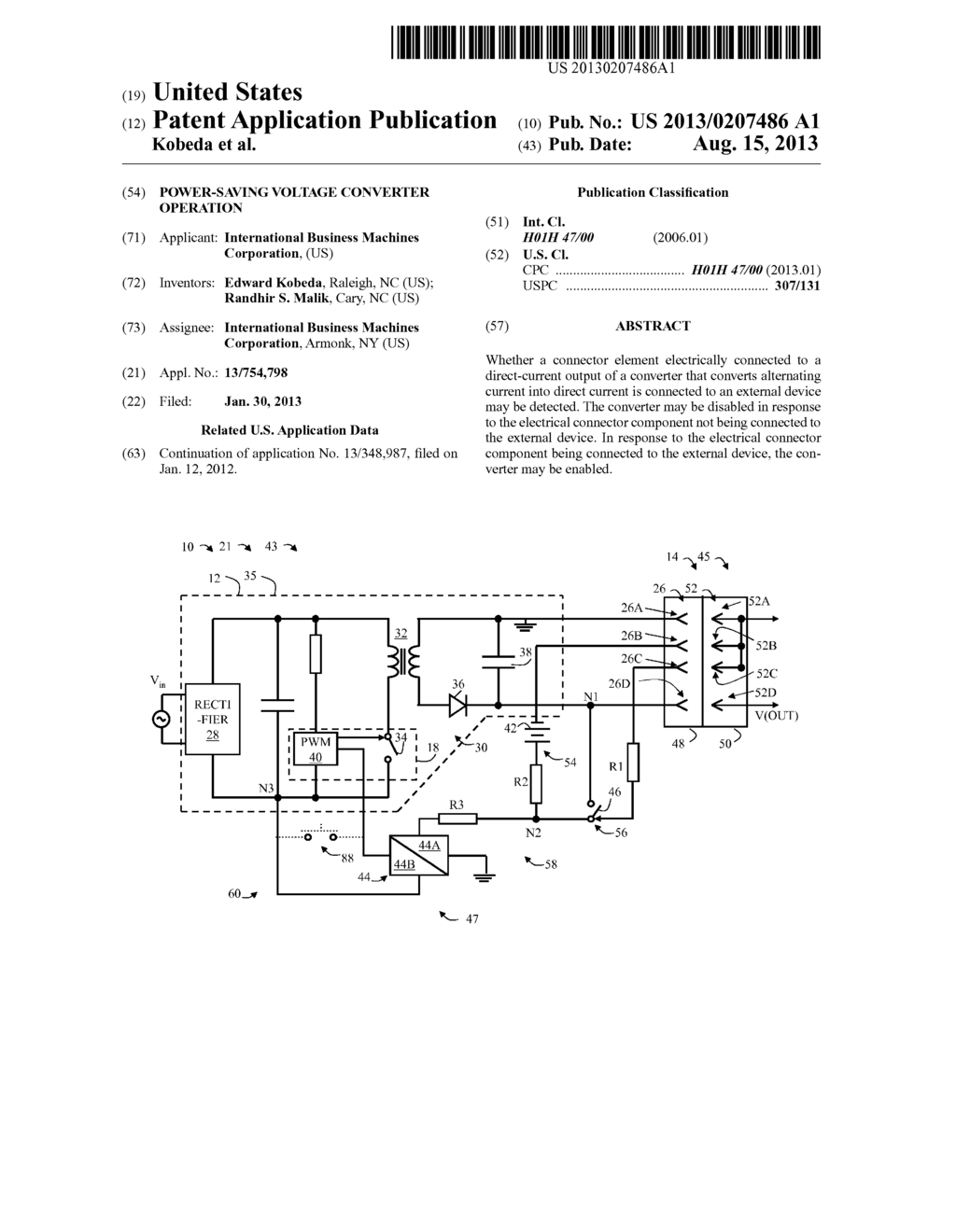 POWER-SAVING VOLTAGE CONVERTER OPERATION - diagram, schematic, and image 01