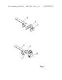 SPARK GAP ARRANGEMENT COMPRISING TWO PREFERABLY FLAT, OPPOSING ELECTRODES     THAT ARE HELD APART IN A HOUSING BODY diagram and image