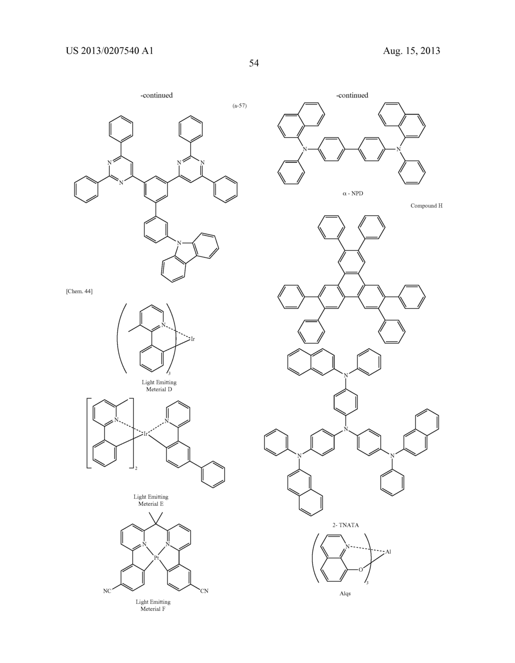 Organic Electroluminescent Element - diagram, schematic, and image 56