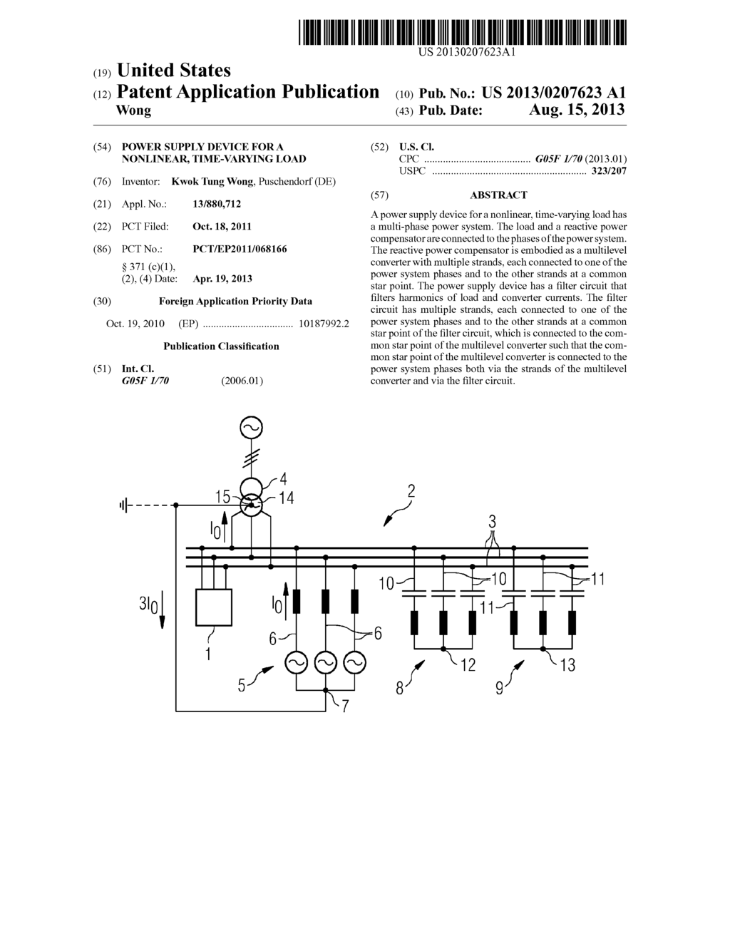 Power Supply Device for a Nonlinear, Time-Varying Load - diagram, schematic, and image 01