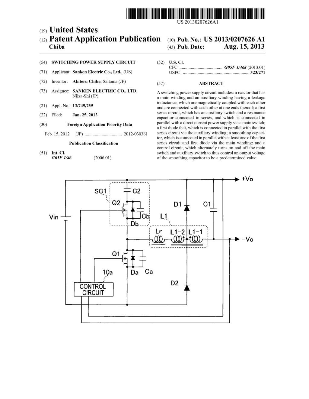 Switching Power Supply Circuit - diagram, schematic, and image 01