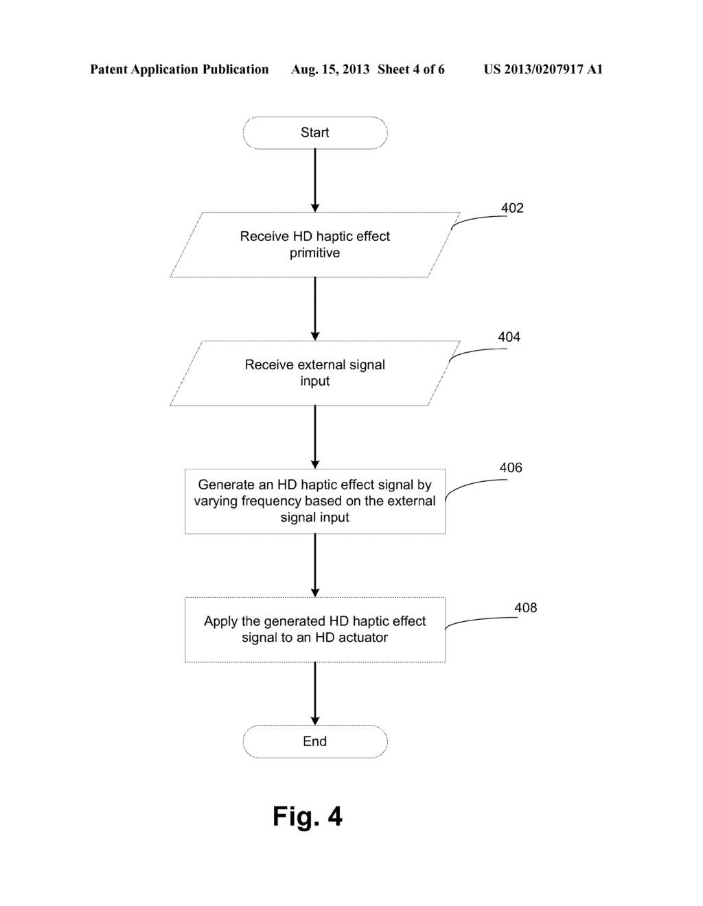 HIGH DEFINITION HAPTIC EFFECTS GENERATION USING PRIMITIVES - diagram, schematic, and image 05