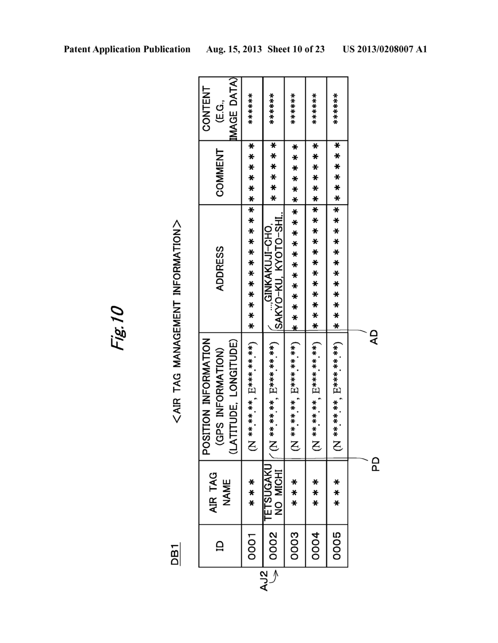 POSITION-RELATED INFORMATION REGISTRATION APPARATUS, POSITION-RELATED     INFORMATION REGISTRATION SYSTEM, POSITION-RELATED INFORMATION     REGISTRATION AND DISPLAY SYSTEM, AND RECORDING MEDIUM - diagram, schematic, and image 11