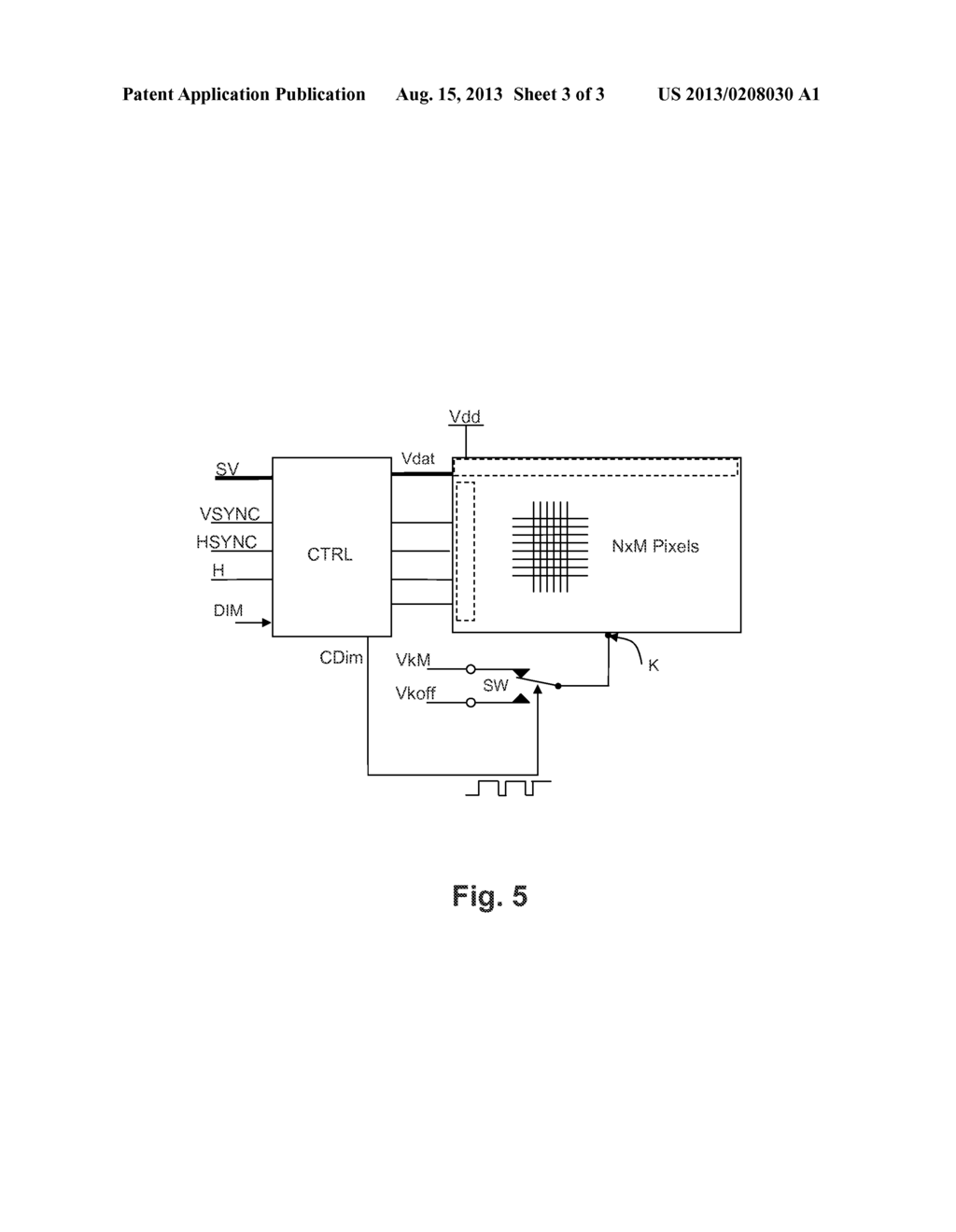 ACTIVE MATRIX LIGHT-EMITTING DIODE DISPLAY SCREEN PROVIDED WITH     ATTENUATION MEANS - diagram, schematic, and image 04