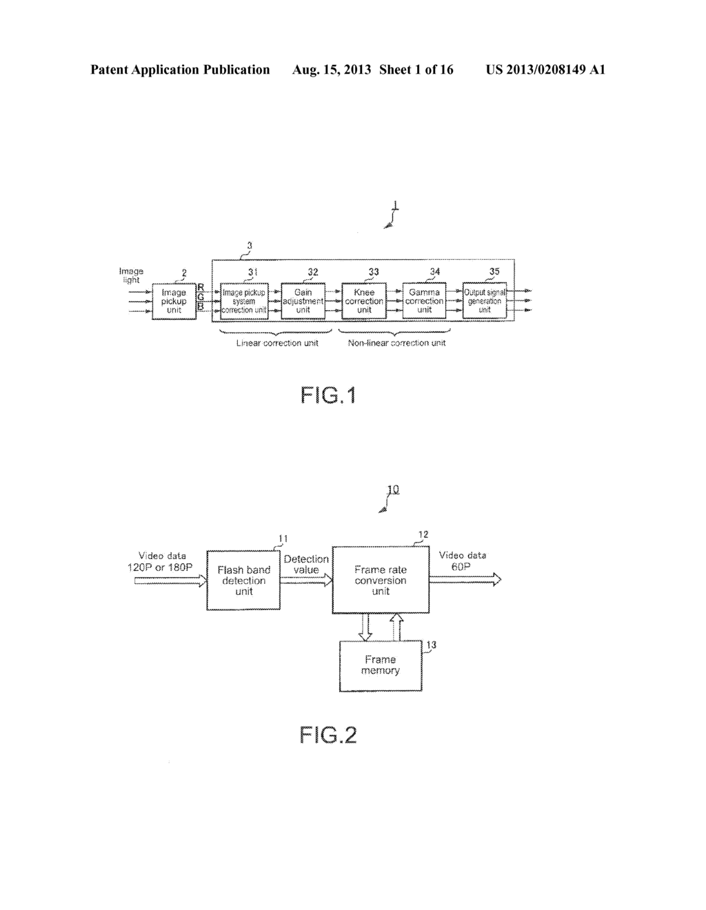 FLASH BAND CORRECTION APPARATUS, FLASH BAND CORRECTION METHOD, AND IMAGE     PICKUP APPARATUS - diagram, schematic, and image 02