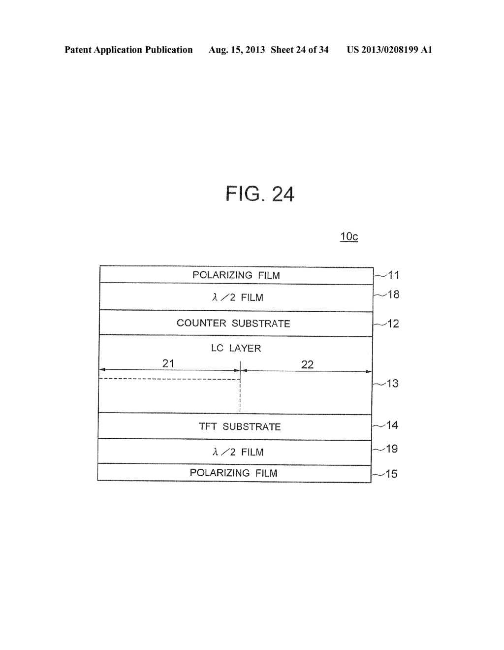 TRANSFLECTIVE LIQUID CRYSTAL DISPLAY DEVICE - diagram, schematic, and image 25