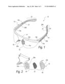 FRAME FOR GLASSES, MASKS FOR PROFESSIONAL OR SPORTS USE, AND THE LIKE diagram and image