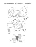 FRAME FOR GLASSES, MASKS FOR PROFESSIONAL OR SPORTS USE, AND THE LIKE diagram and image