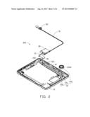 BUILT-IN EARPHONE HOLDING STRUCTURE FOR ELECTRONIC DEVICES diagram and image