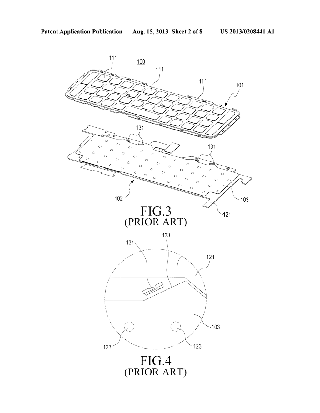 KEYPAD LIGHTING DEVICE FOR PORTABLE TERMINAL - diagram, schematic, and image 03